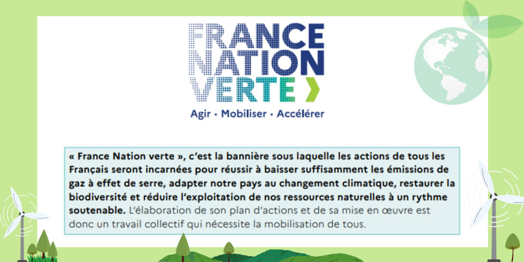 logo concept france nation verte